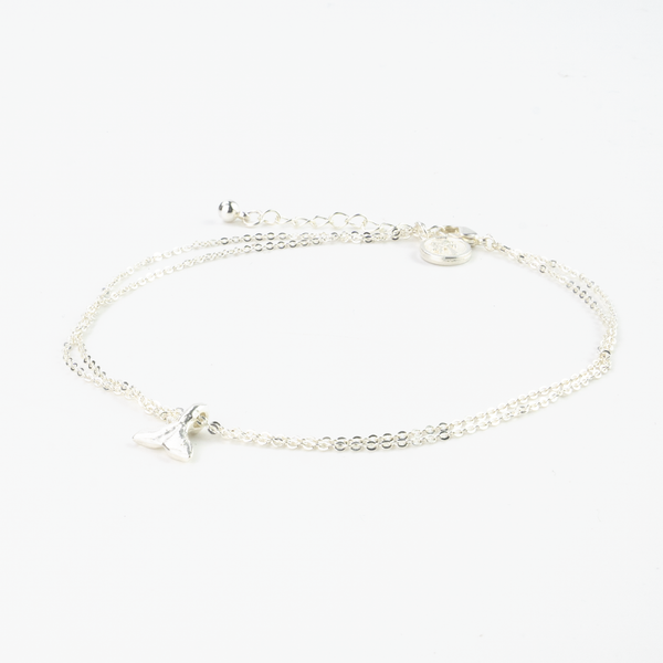 Asri Dual Whale Tail Anklet - Pineapple Island