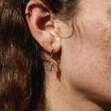 Asri Palm Tree Huggie Hoop Earrings - Pineapple Island