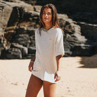 Palm Tree Embroidered T-Shirt | Pineapple Island