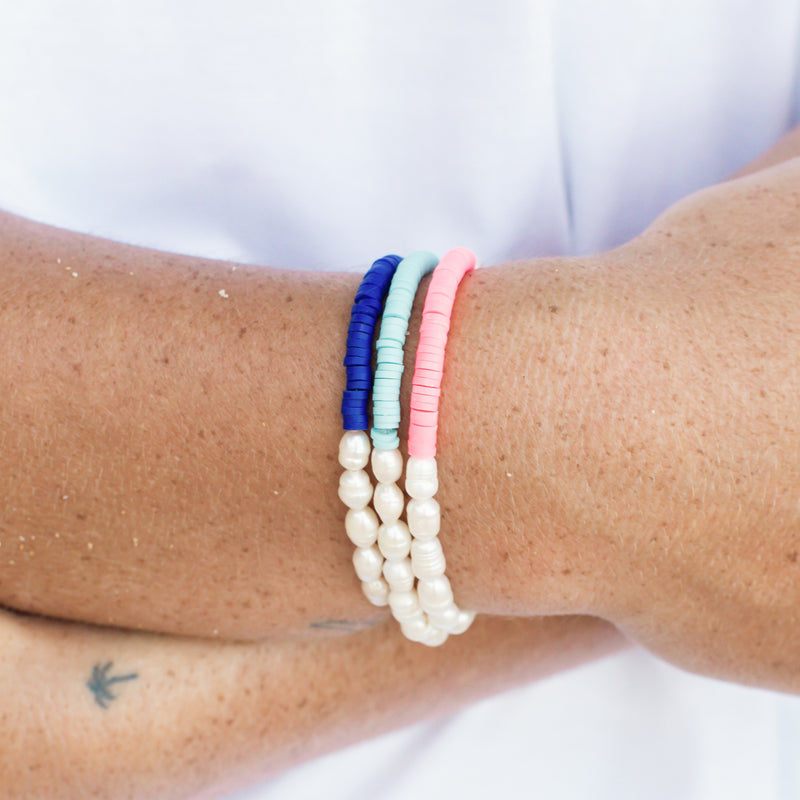 Trawangan Pearl Stretch Bracelet - Pineapple Island