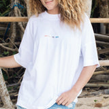 Waves For Days Embroidered T-Shirt - Pineapple Island