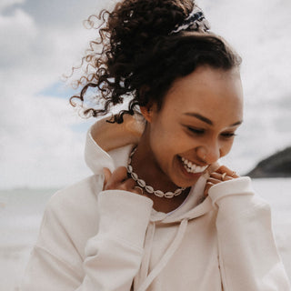 Palm Tree Embroidered Hoodie - Pineapple Island