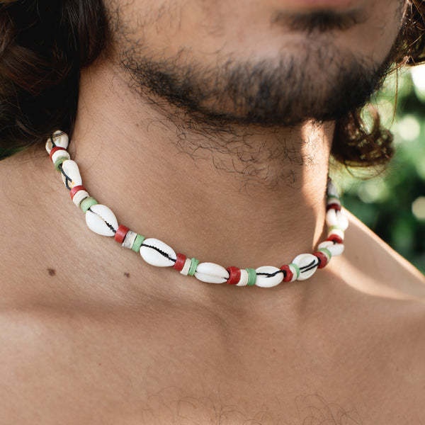 Hyams Cowrie Shell Choker Necklace - Pineapple Island