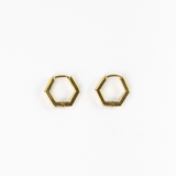 Padma Hexagon Hoop Earrings - Pineapple Island