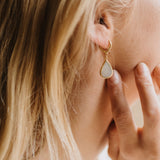 Mother of Pearl Teardrop Earrings - Pineapple Island