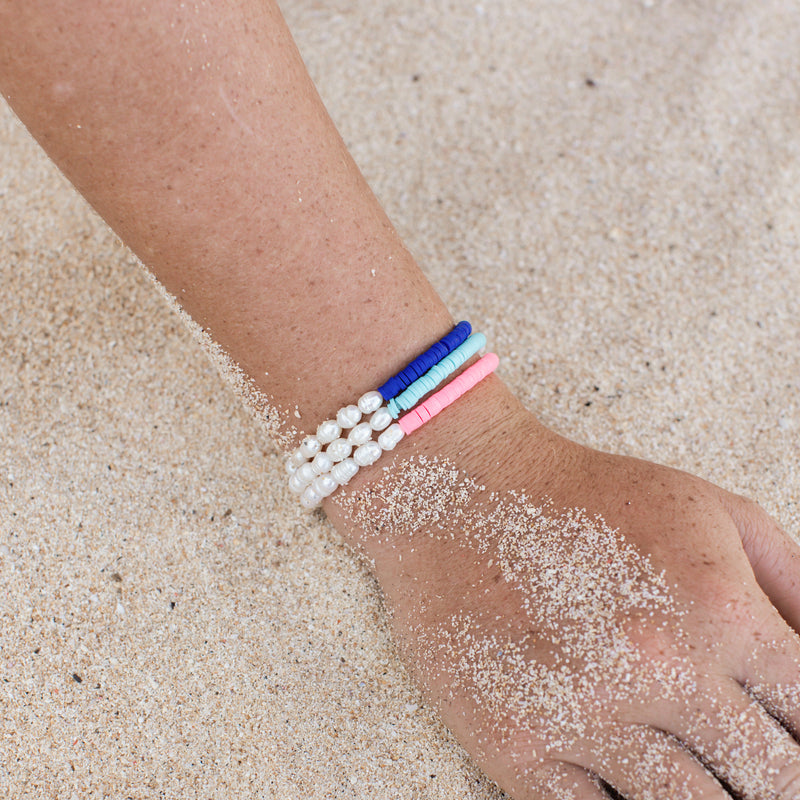 Trawangan Pearl Stretch Bracelet - Pineapple Island