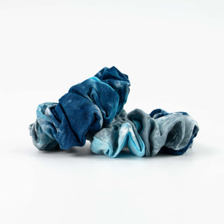 Handmade Tie Dye Hair Scrunchie - Pineapple Island
